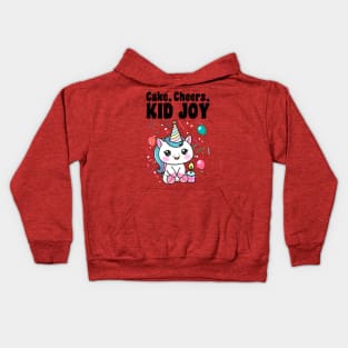 Cake cheers kid joy Kids Hoodie